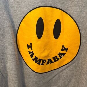 Tampa Bay BRODenim Laura Brodigan Gray Hoodie with Graphic Patches